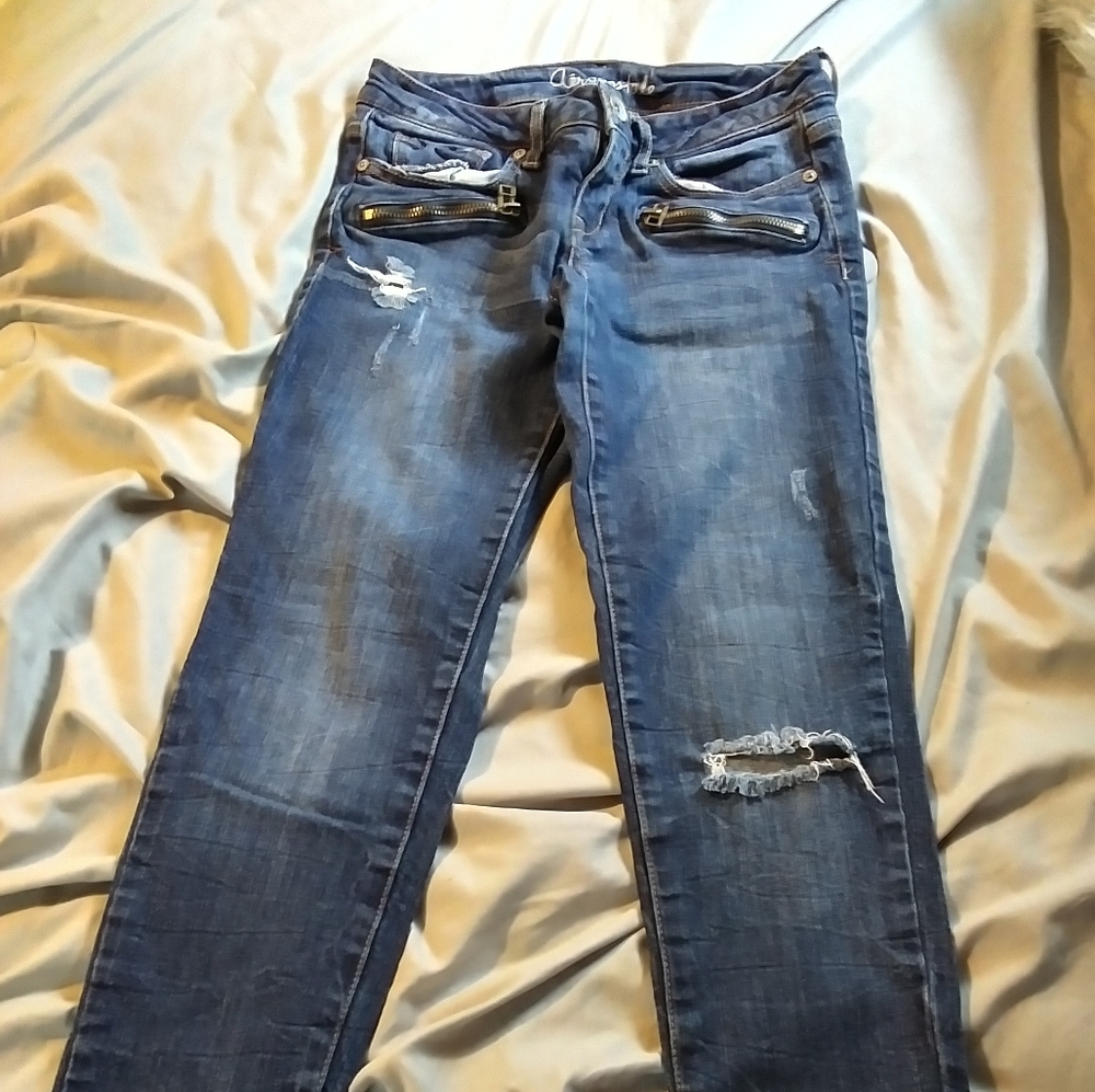 Aeropostale jeggings, dark wash